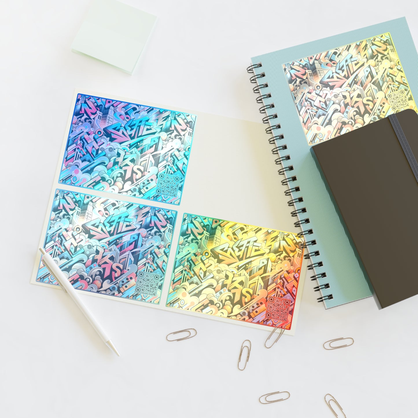 Neo-Traditional Street Art Modern Street Art Fusion Sticker Sheets - 8404 Design-44
