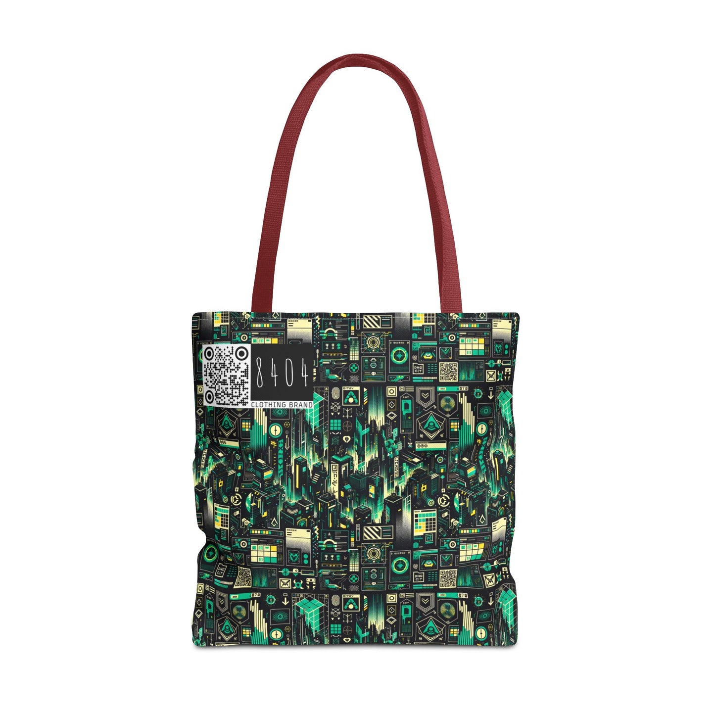 Digital Dystopia Tech Noir Tote Bag - 8404 Design-63