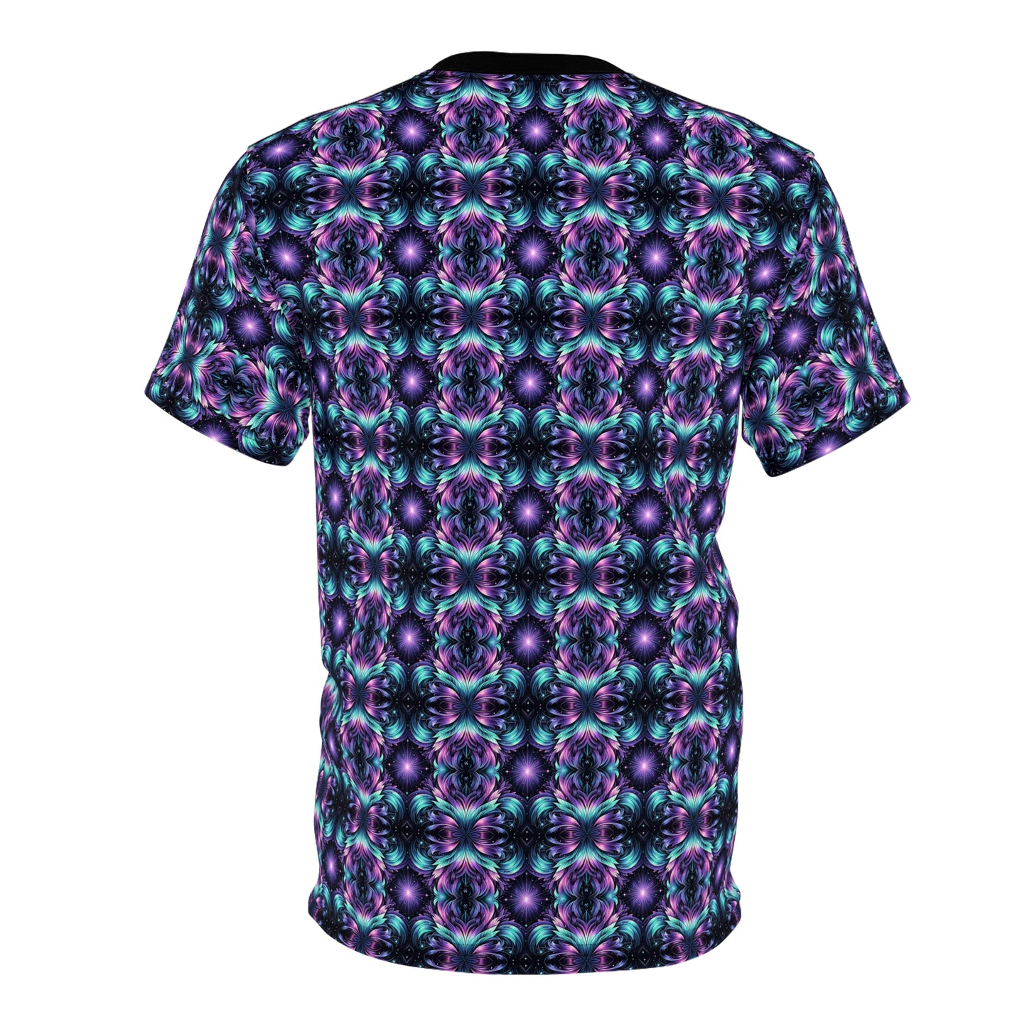 Iridescent Dream Futuristic Tech Unisex Cut & Sew Tee - 8404 Design-60