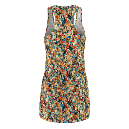 Digital Artistic Expression Artistic Streetwear Women's Cut & Sew Racerback Dress - 8404 Design-46