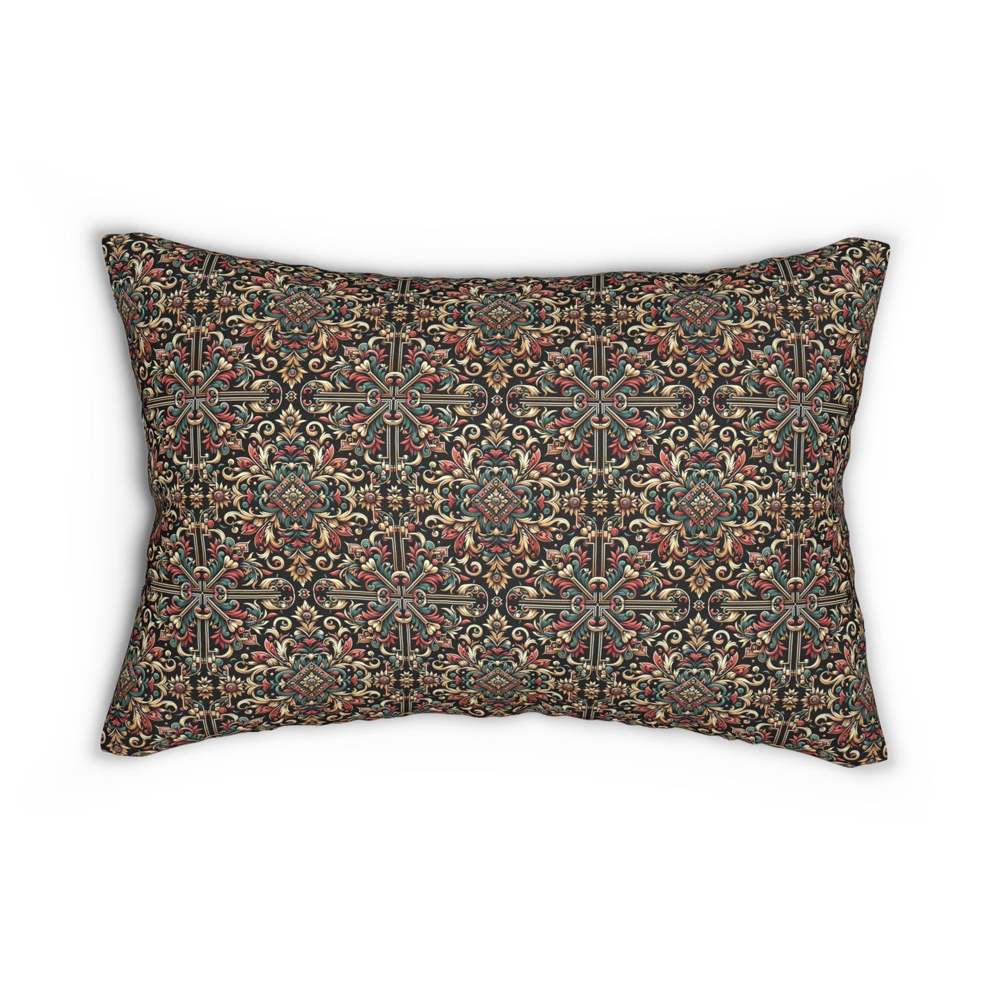Streetwear Renaissance Artistic Clash of Old and New Spun Polyester Lumbar Pillow - 8404 Design-46 S