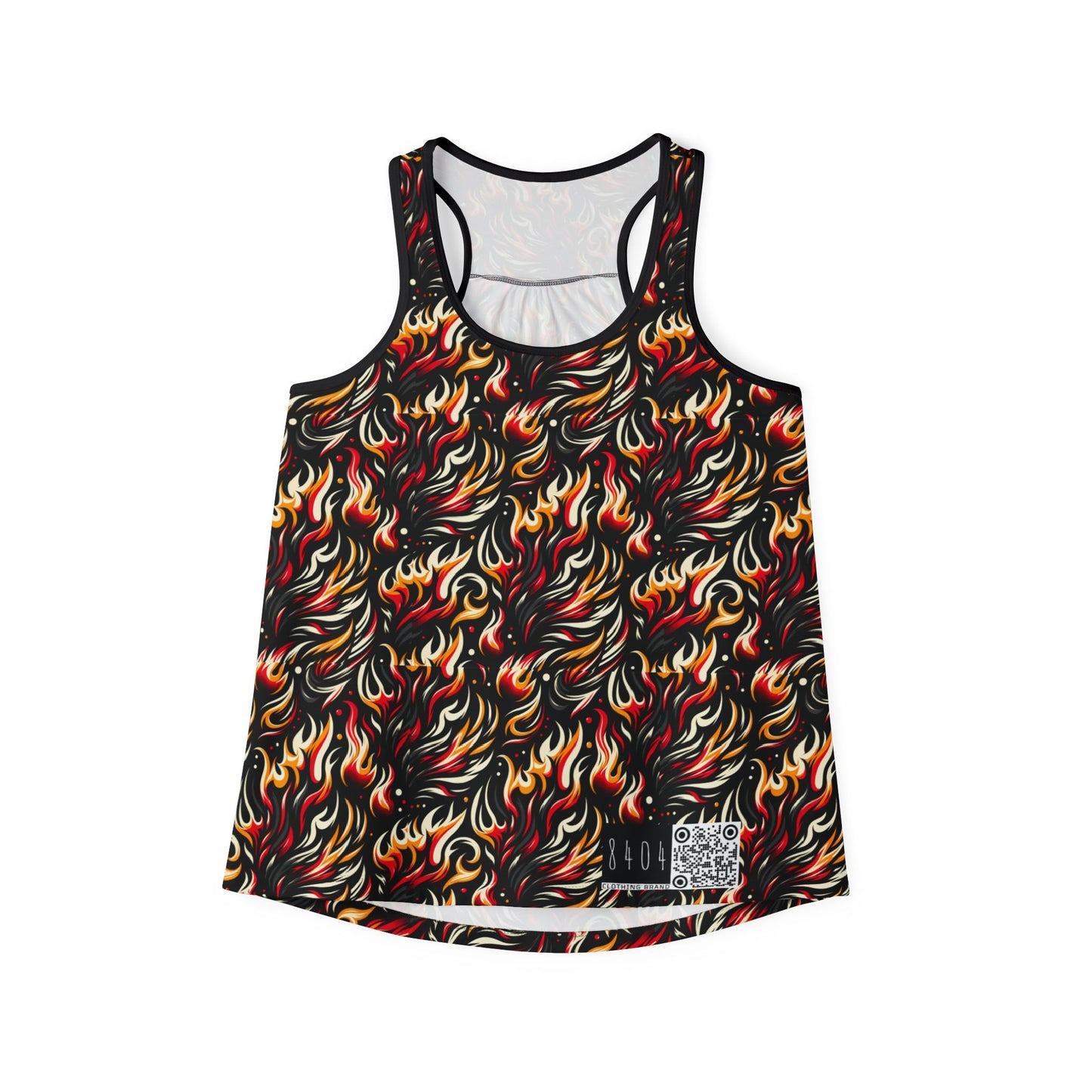 Fire & Flames Bold Streetwear Statement Women's Tank Top - 8404 Design-60
