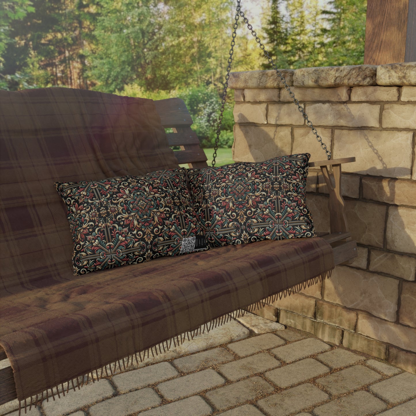 Streetwear Renaissance Artistic Clash of Old and New Outdoor Pillow - 8404 Design-46
