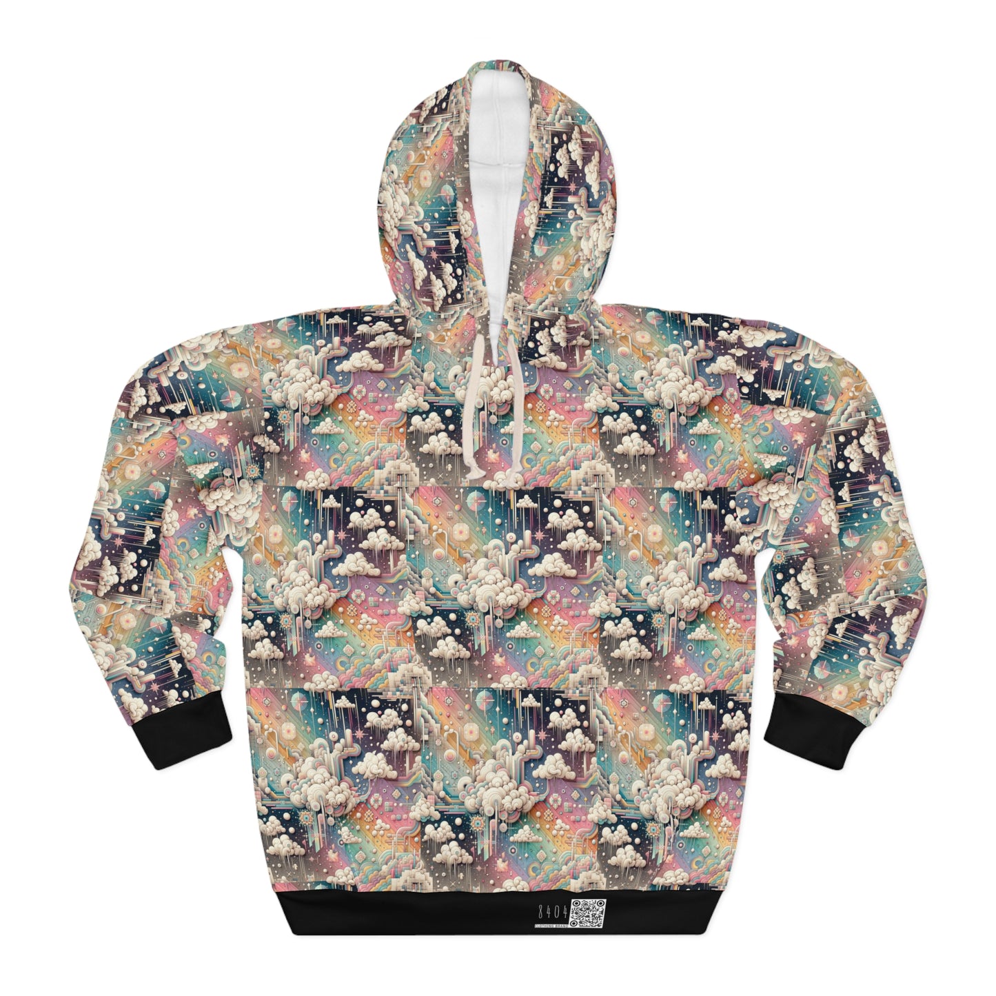 Digital Dreamland Whimsical and Nostalgic Streetwear With a Digital Twist Pullover Hoodie - 8404 Design-52
