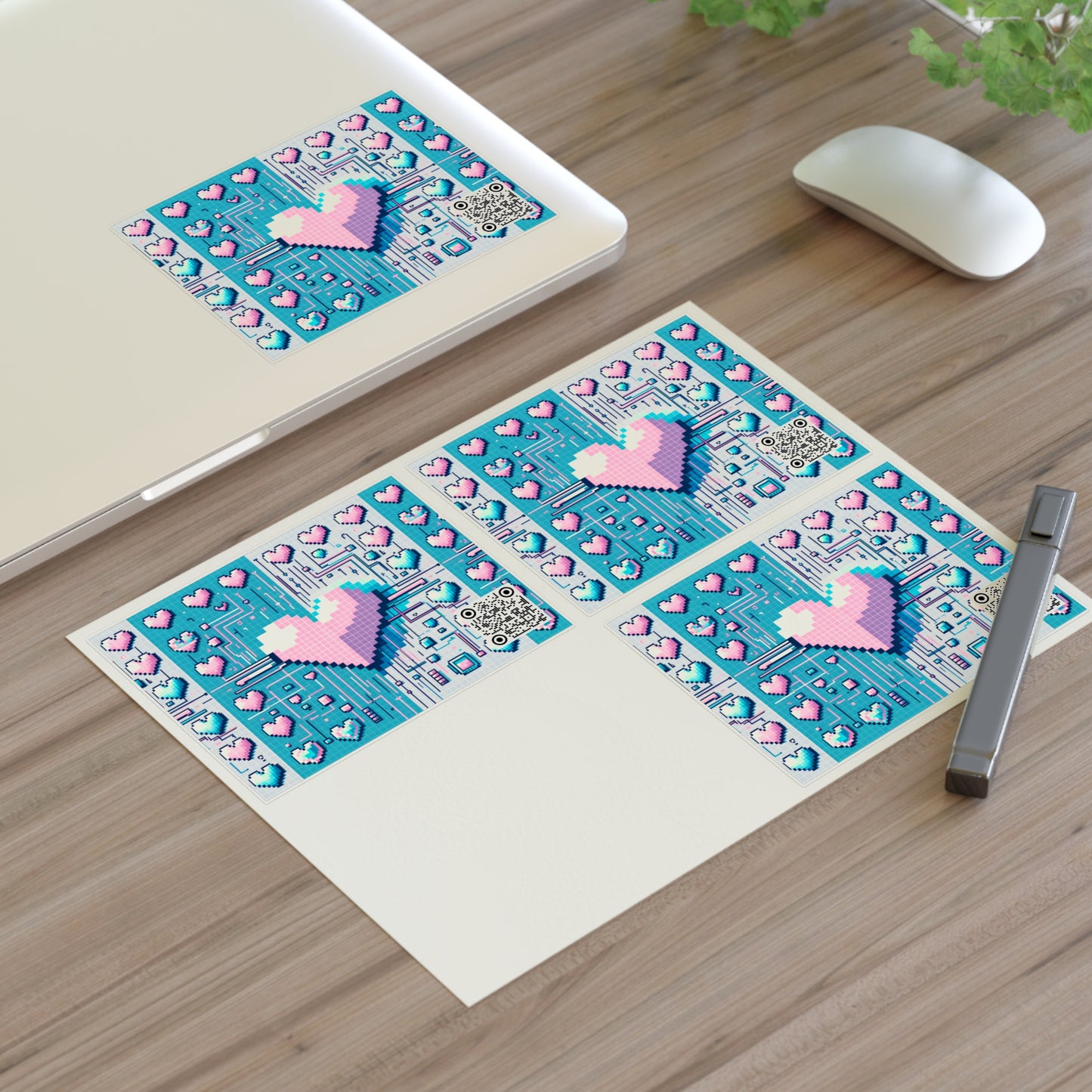 Digital Romance Modern Tech Romance Sticker Sheets - 8404 Design-44