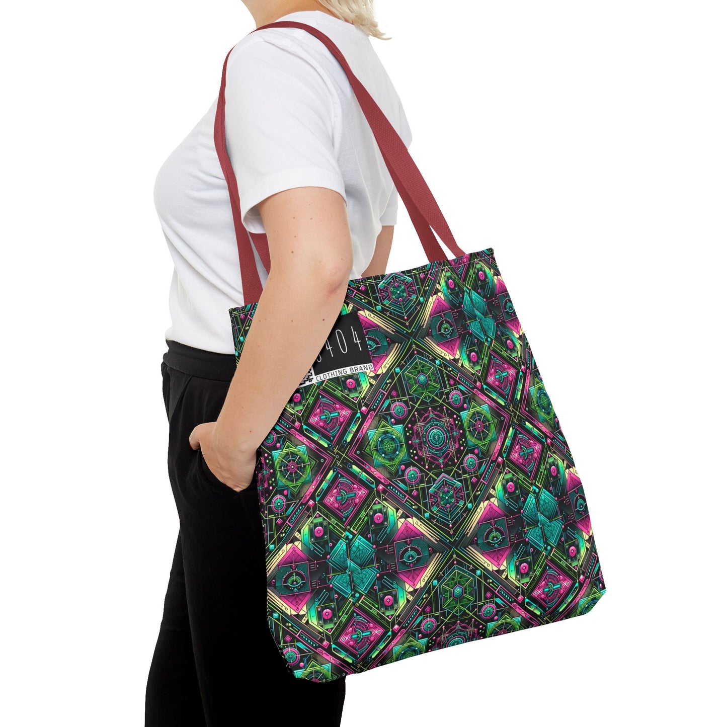 Tech-Infused Graphics Tech-Forward Streetwear Tote Bag - 8404 Design-45