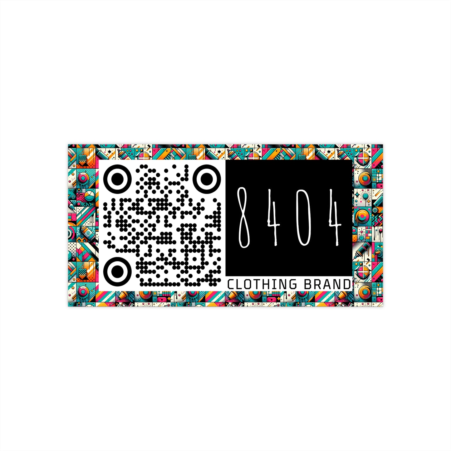 Graffiti Fusion Modern Street Art Fusion Bumper Sticker - 8404 Design-58