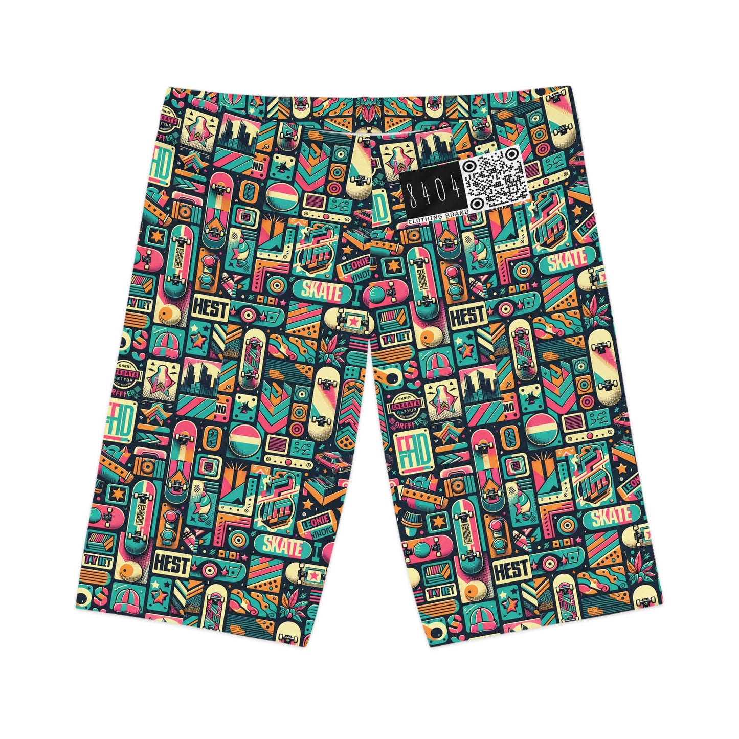 Skate Culture Revival Urban Retro Cool Women's Bike Shorts - 8404 Design-61