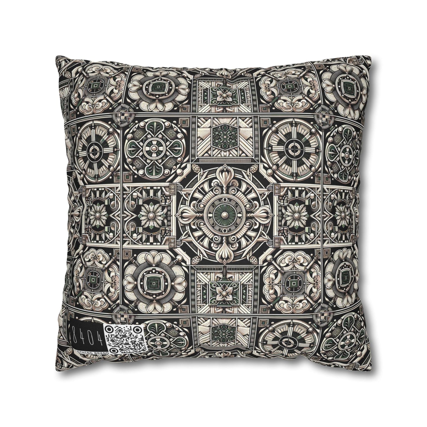 Cyber Garden Party Tech Garden Extravaganza Spun Polyester Square Pillowcase - 8404 Design-45