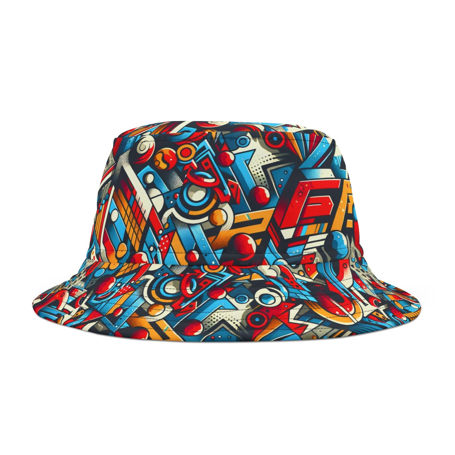 Neo-Traditional Street Art Modern Street Art Fusion Bucket Hat - 8404 Design-67