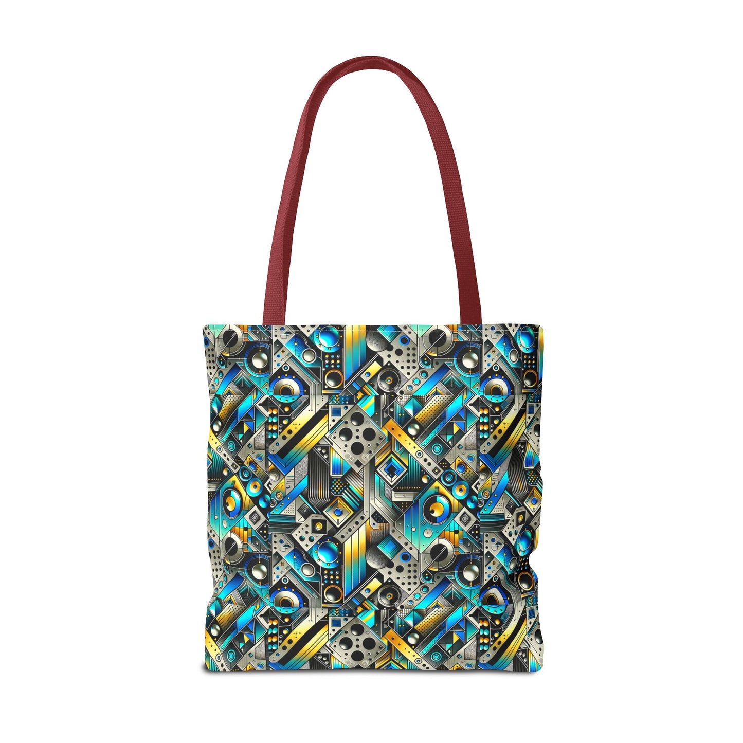 Tech Art Fusion Tech-Forward Streetwear Tote Bag - 8404 Design-50