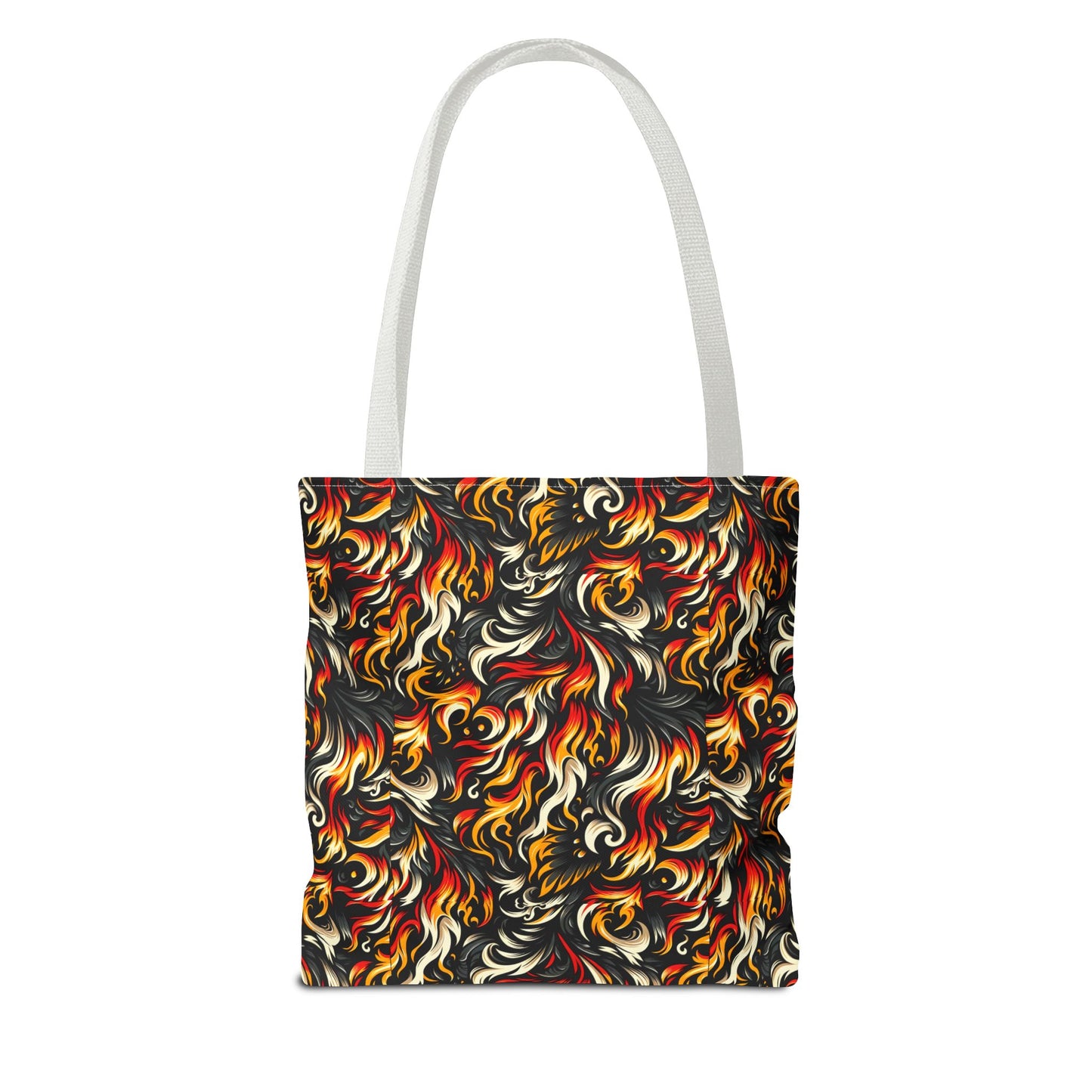 Fire & Flames Bold Streetwear Statement Tote Bag - 8404 Design-55