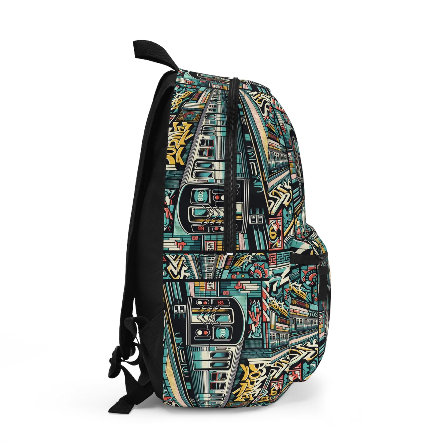 Retro Graffiti Revival Retro Urban Street Art Backpack - 8404 Design-47