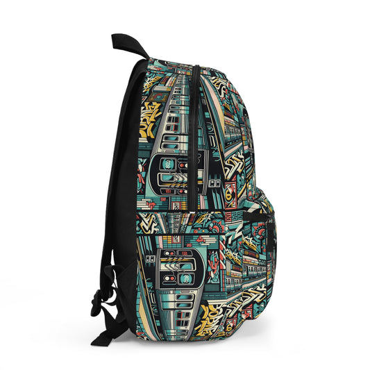 Retro Graffiti Revival Retro Urban Street Art Backpack - 8404 Design-47