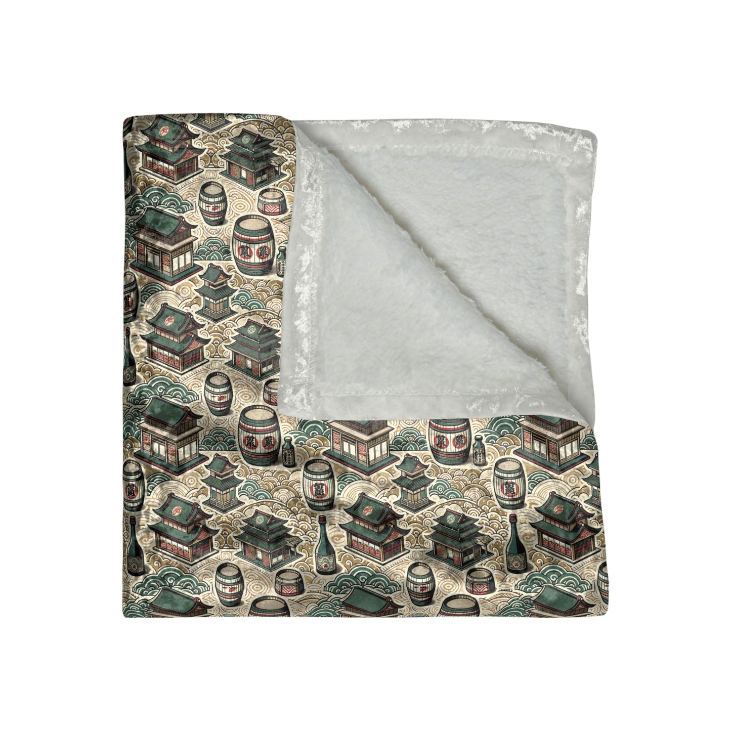 Cultural Artisanal Fusion Contemporary Cultural Elegance Crushed Velvet Blanket - 8404 Design-68