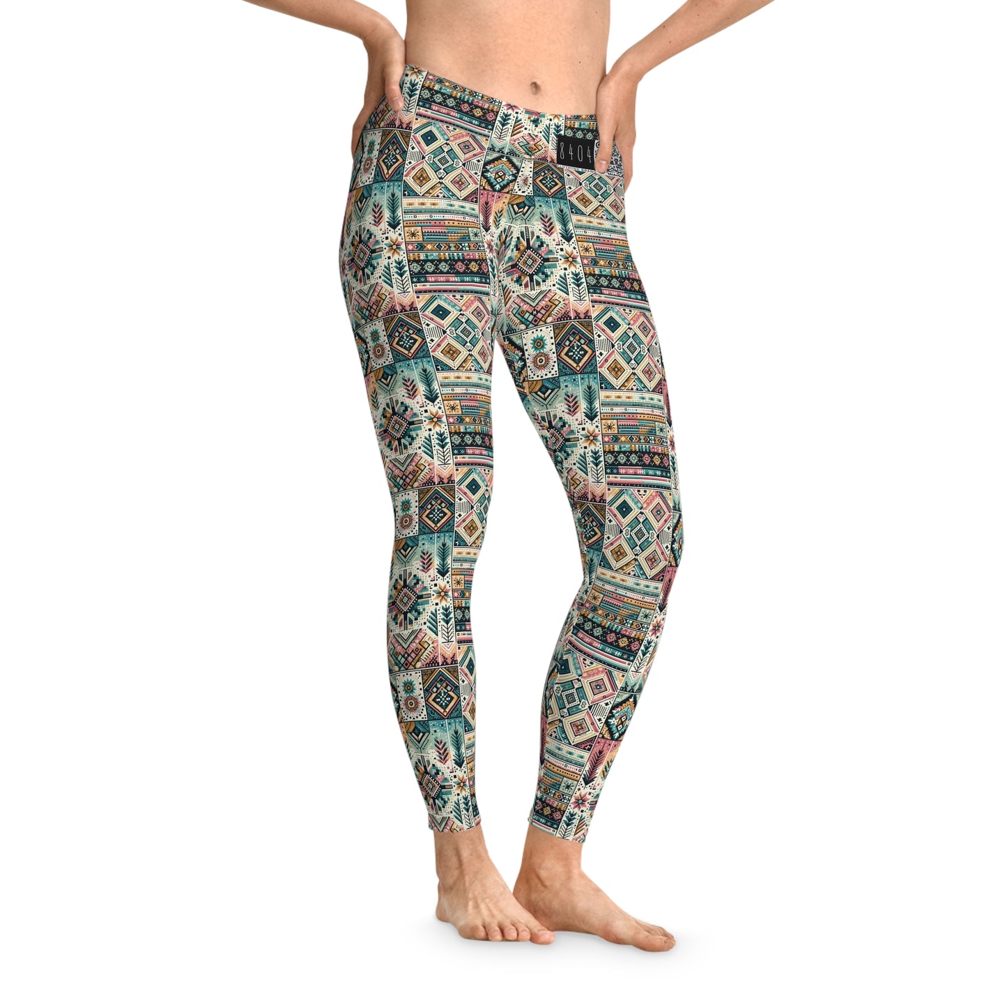 Digital Artisanal Fusion Digital Artisanal Stretch Leggings - 8404 Design-49