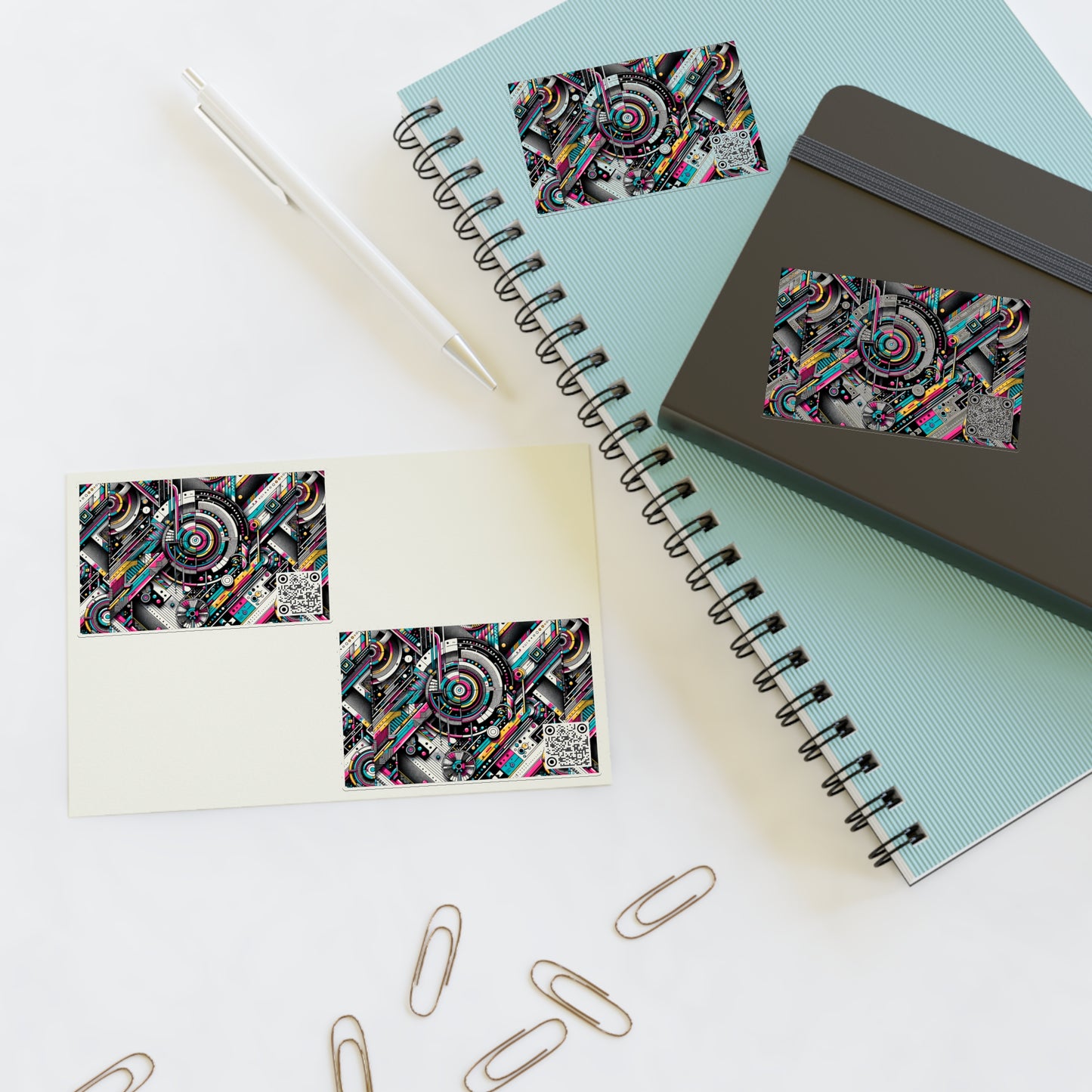 Tech-Forward Graphics Tech-Forward Streetwear Blending Human Creativity With Ai Innovation Sticker Sheets - 8404 Design-52