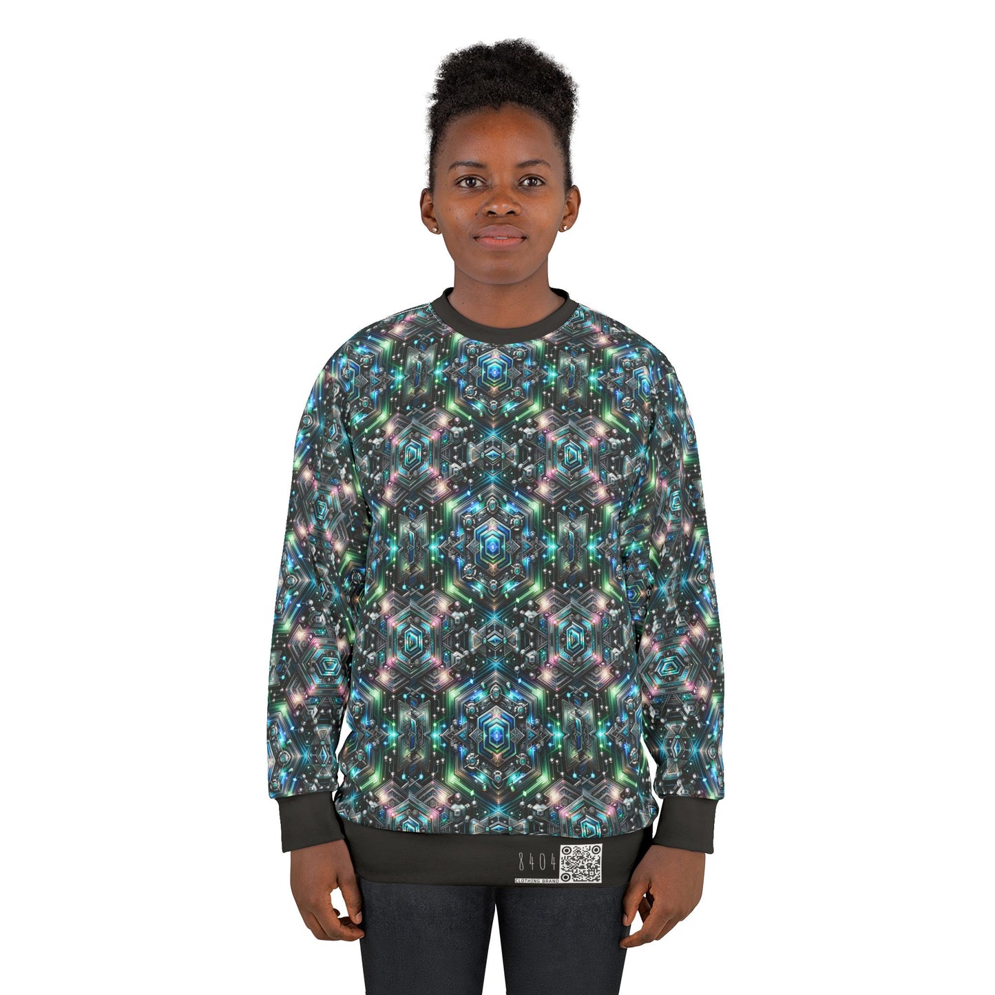 Tech-Infused Futurism Futuristic Tech Sweatshirt - 8404 Design-63