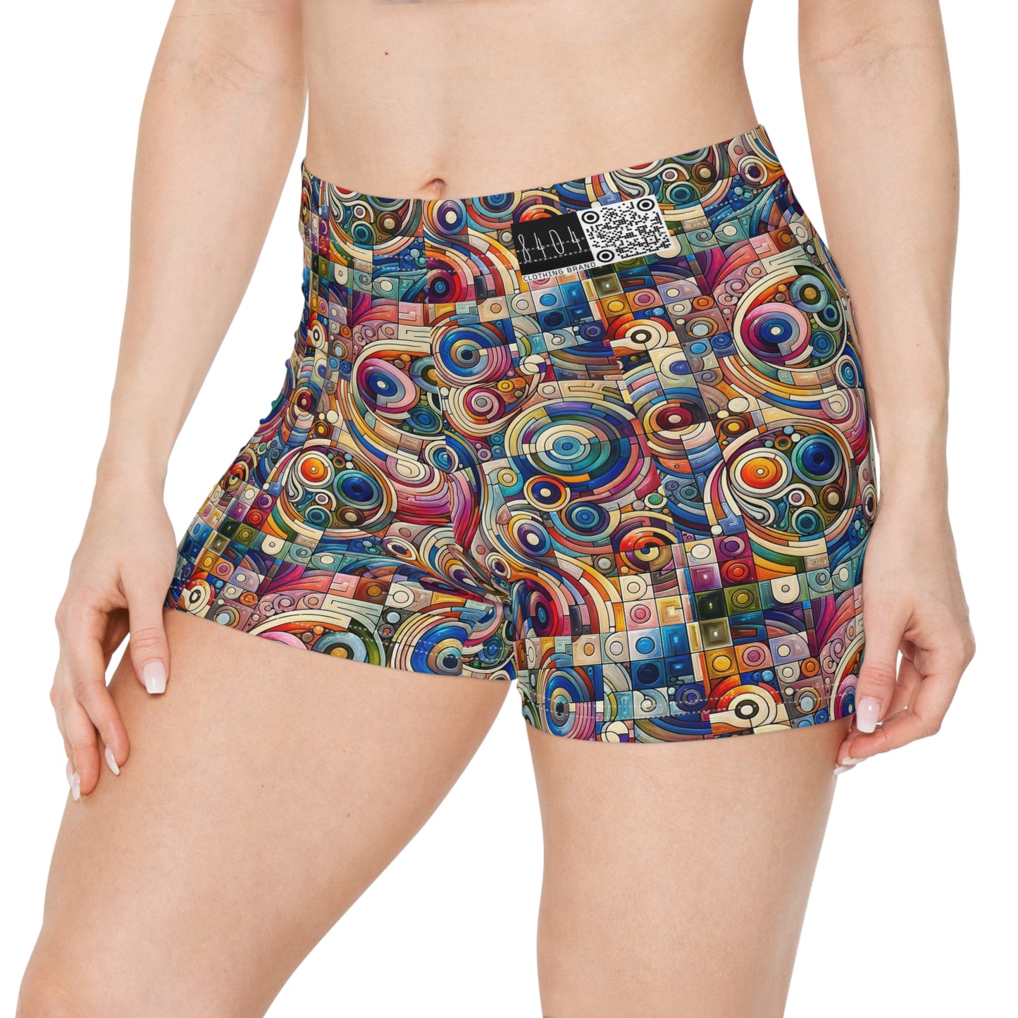 Digital Artistic Expression Artistic Streetwear Women's Shorts - 8404 Design-49