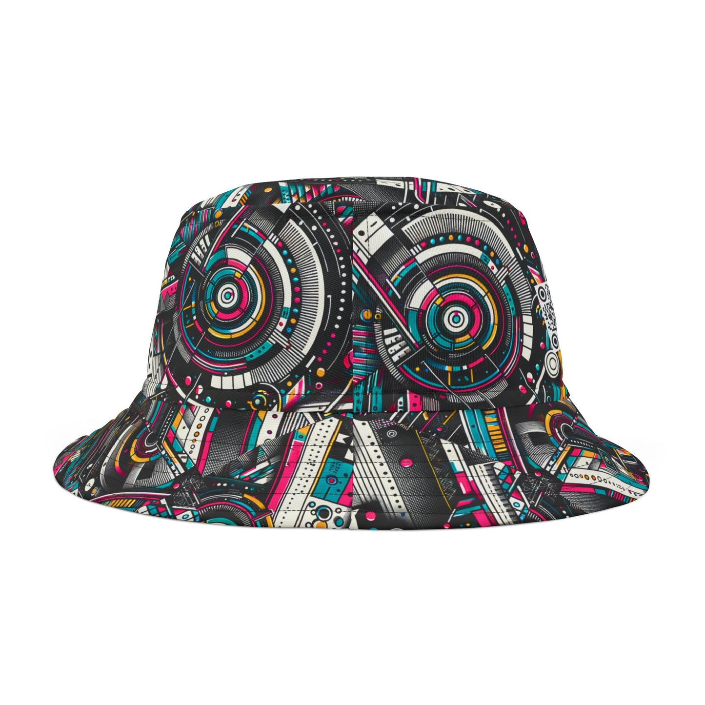 Tech-Forward Graphics Tech-Forward Streetwear Blending Human Creativity With Ai Innovation Bucket Hat - 8404 Design-52