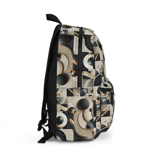 Tech-forward Luxe Streetwear Tech Luxe Fusion Backpack - 8404 Design-71