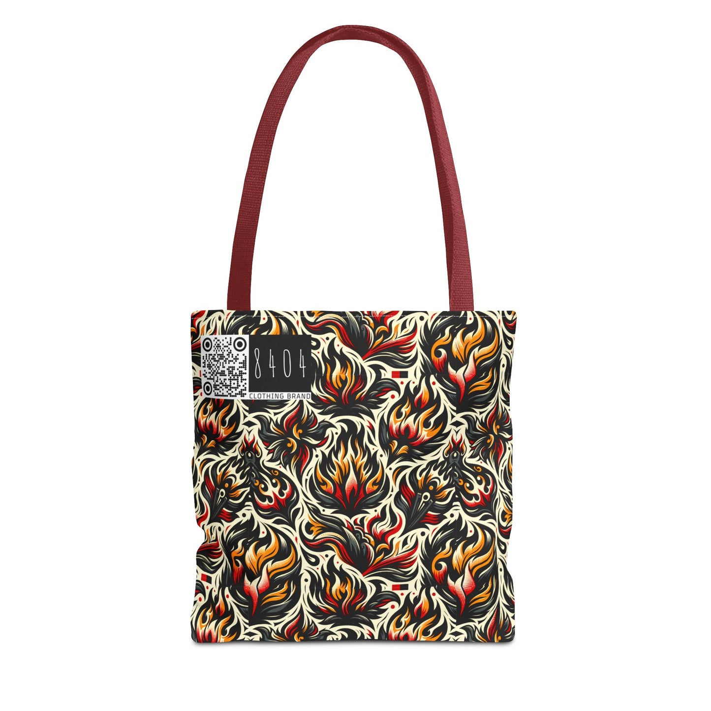 Fire & Flames Bold Streetwear Statement Tote Bag - 8404 Design-57