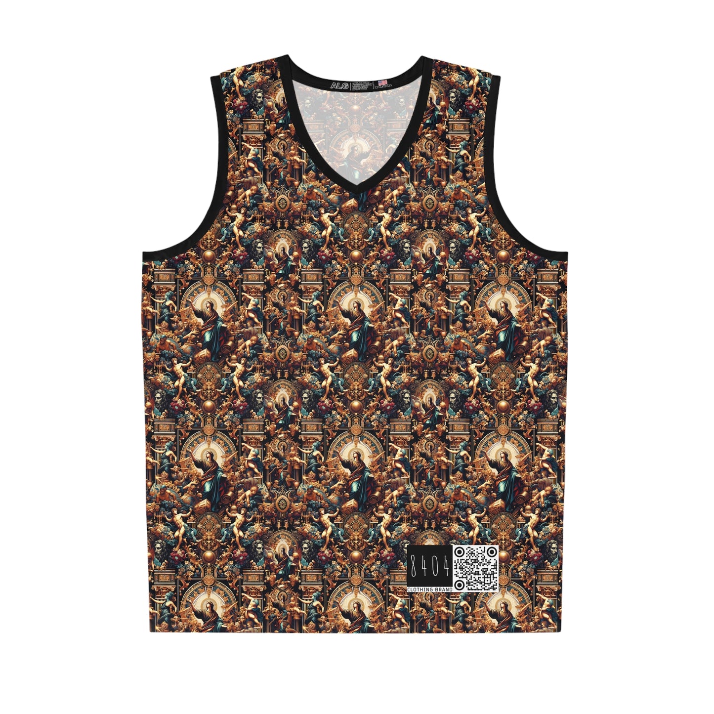 Digital Renaissance Luxurious Streetwear Inspired By Classical Art With a Modern Twist Basketball Jersey - 8404 Design-64