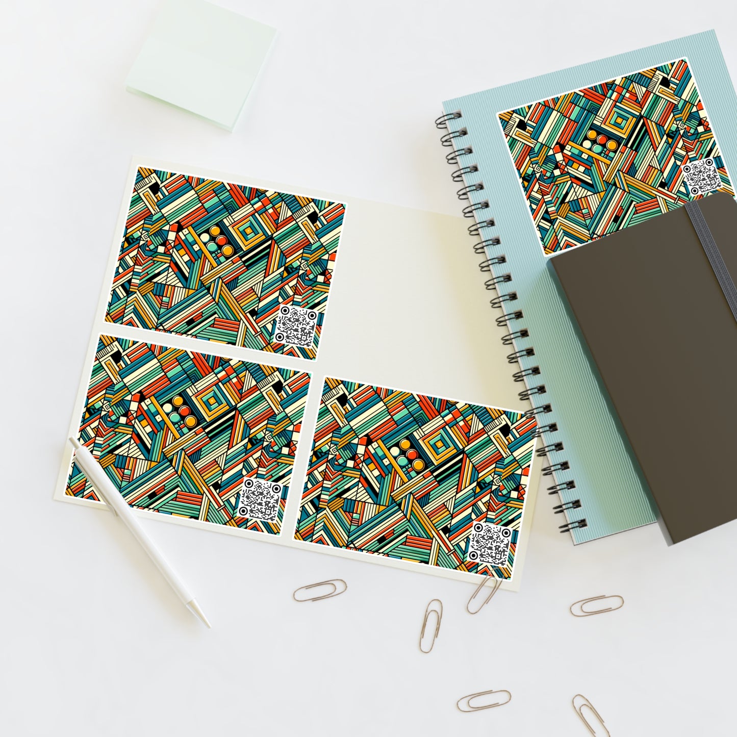 Abstract Graphic Art Modern Artistic Expression Sticker Sheets - 8404 Design-67