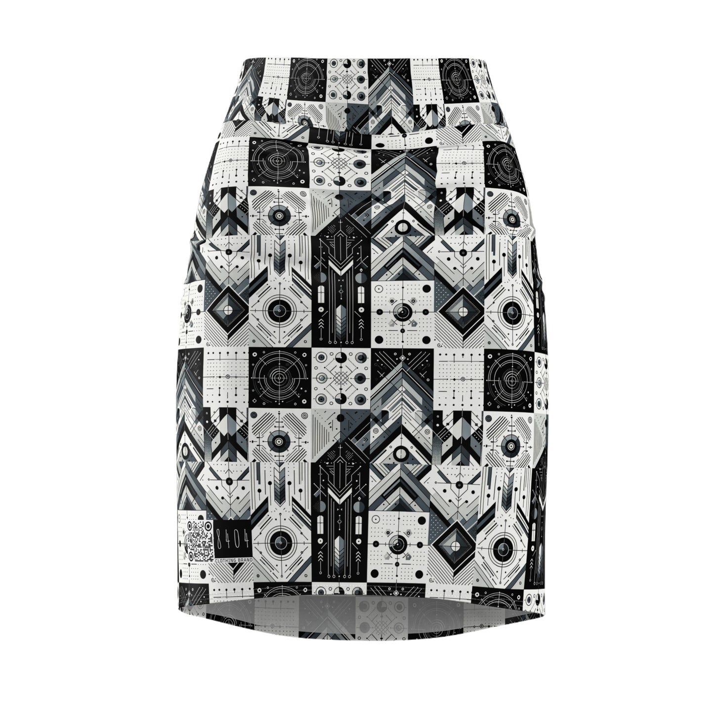 Digital Minimalism Minimalist Tech Women's Pencil Skirt - 8404 Design-50