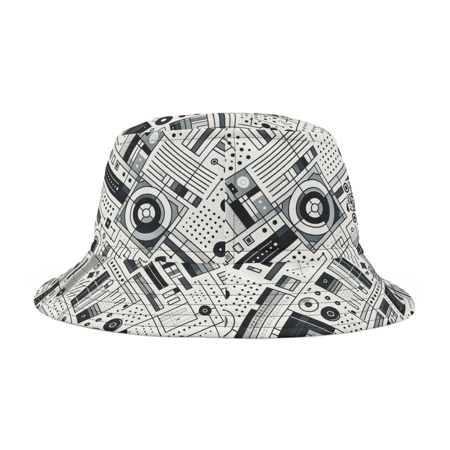 Digital Minimalism Minimalist Tech Bucket Hat - 8404 Design-53