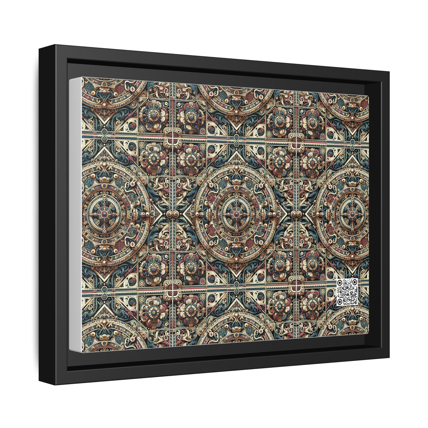 Urban Renaissance Historical Fusion With Street Edge Matte Canvas, Framed (multi-Color) - 8404 Design-57 A