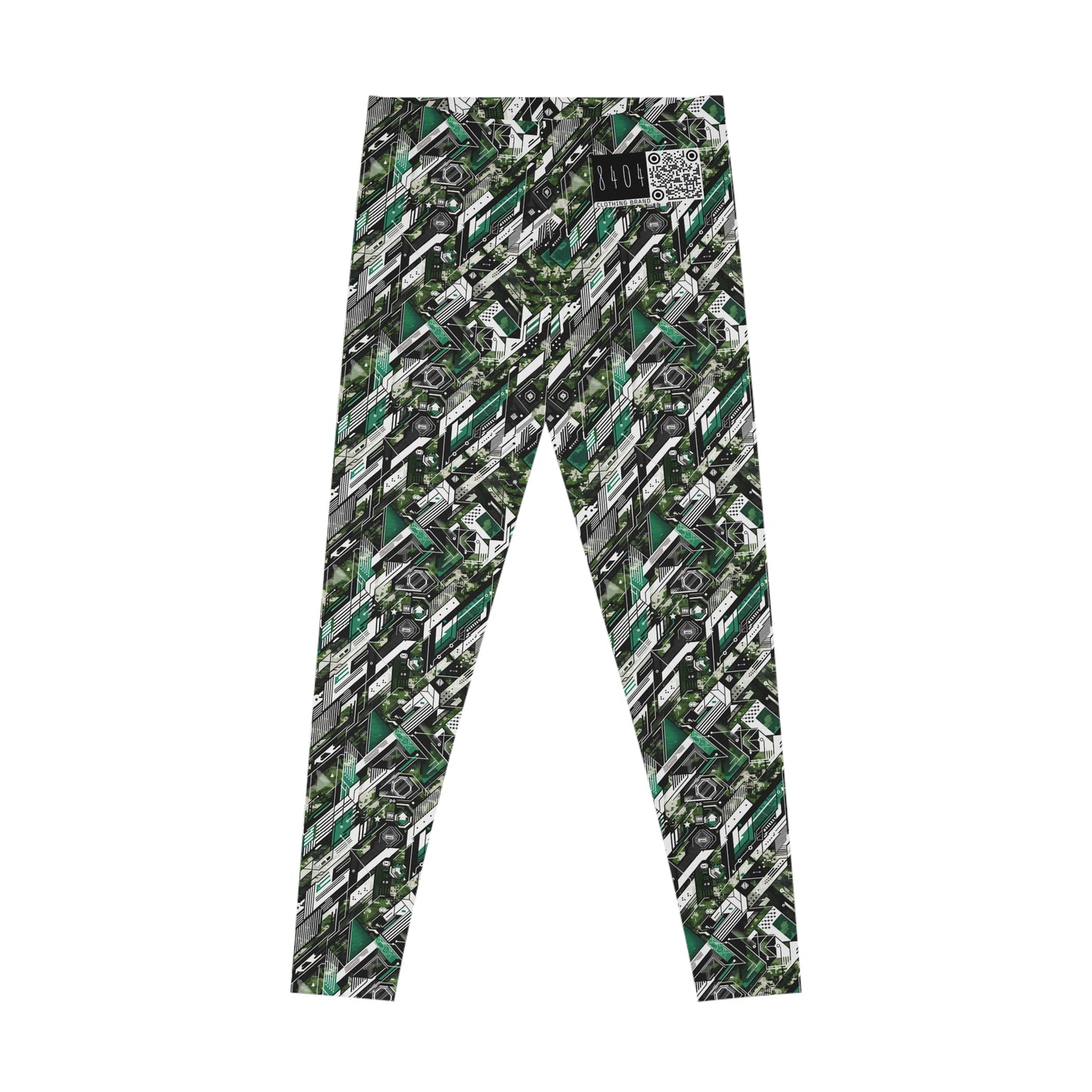 Tech Camo Fusion Tech-Forward Streetwear With a Futuristic Edge Stretch Leggings - 8404 Design-63