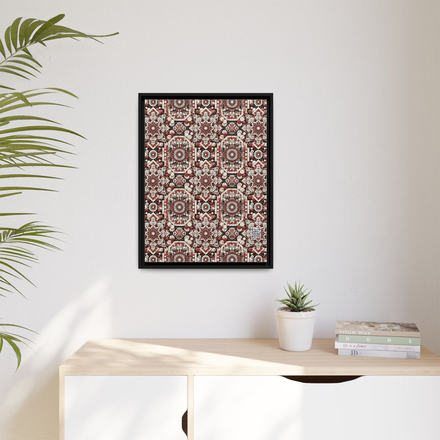 Neo Jomon Sculptural Aesthetics Artisanal Streetwear Matte Canvas, Framed (multi-Color) - 8404 Design-55 A