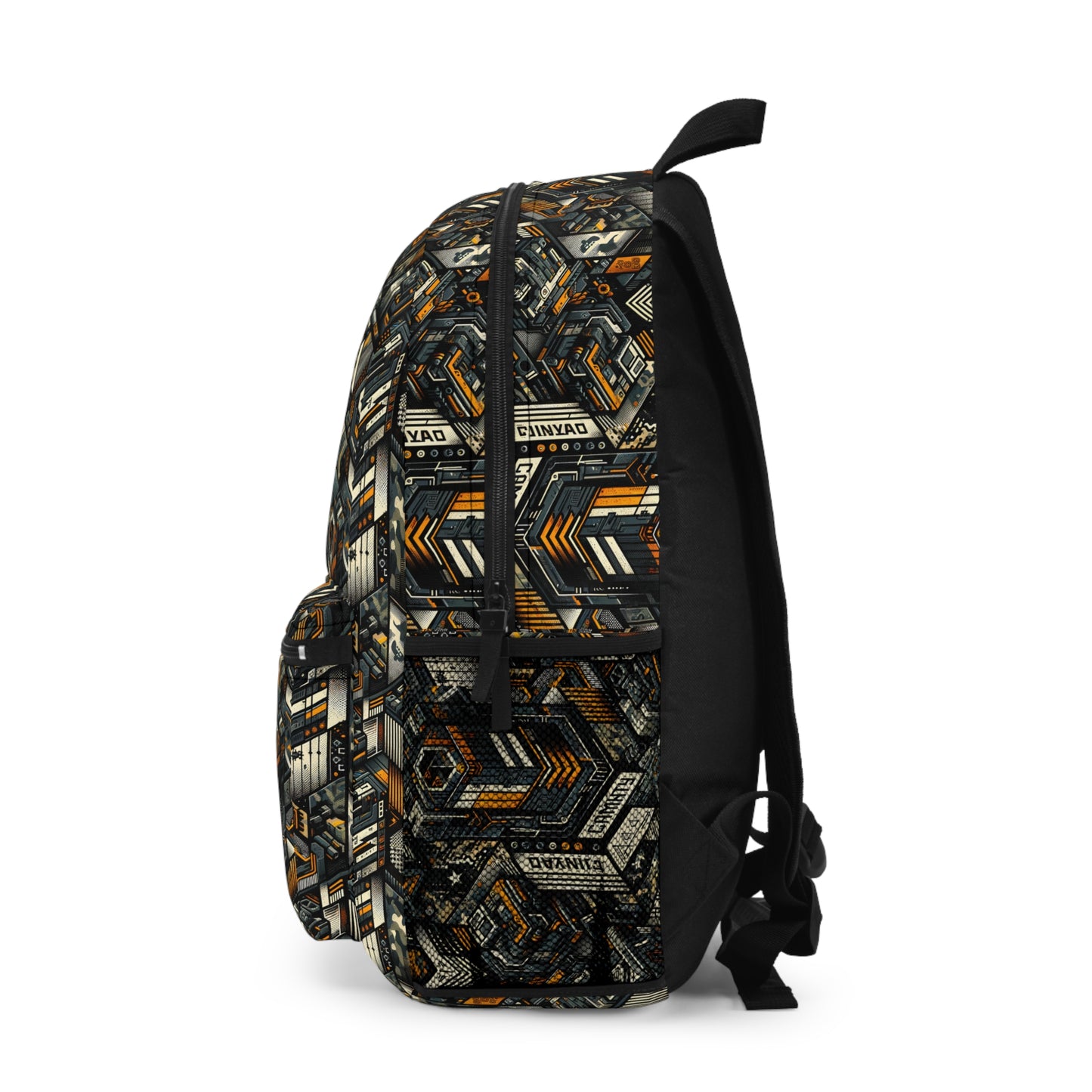 Digital Punk Futuristic Grunge Backpack - 8404 Design-44