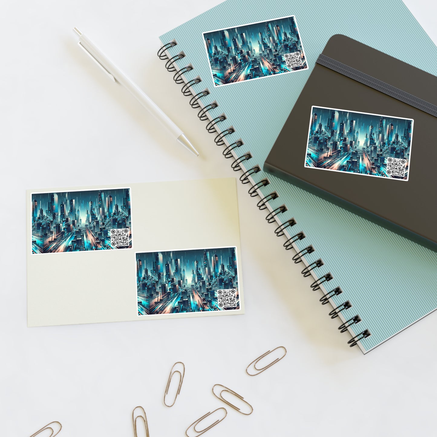 Digital Motion Futuristic Tech Sticker Sheets - 8404 Design-68