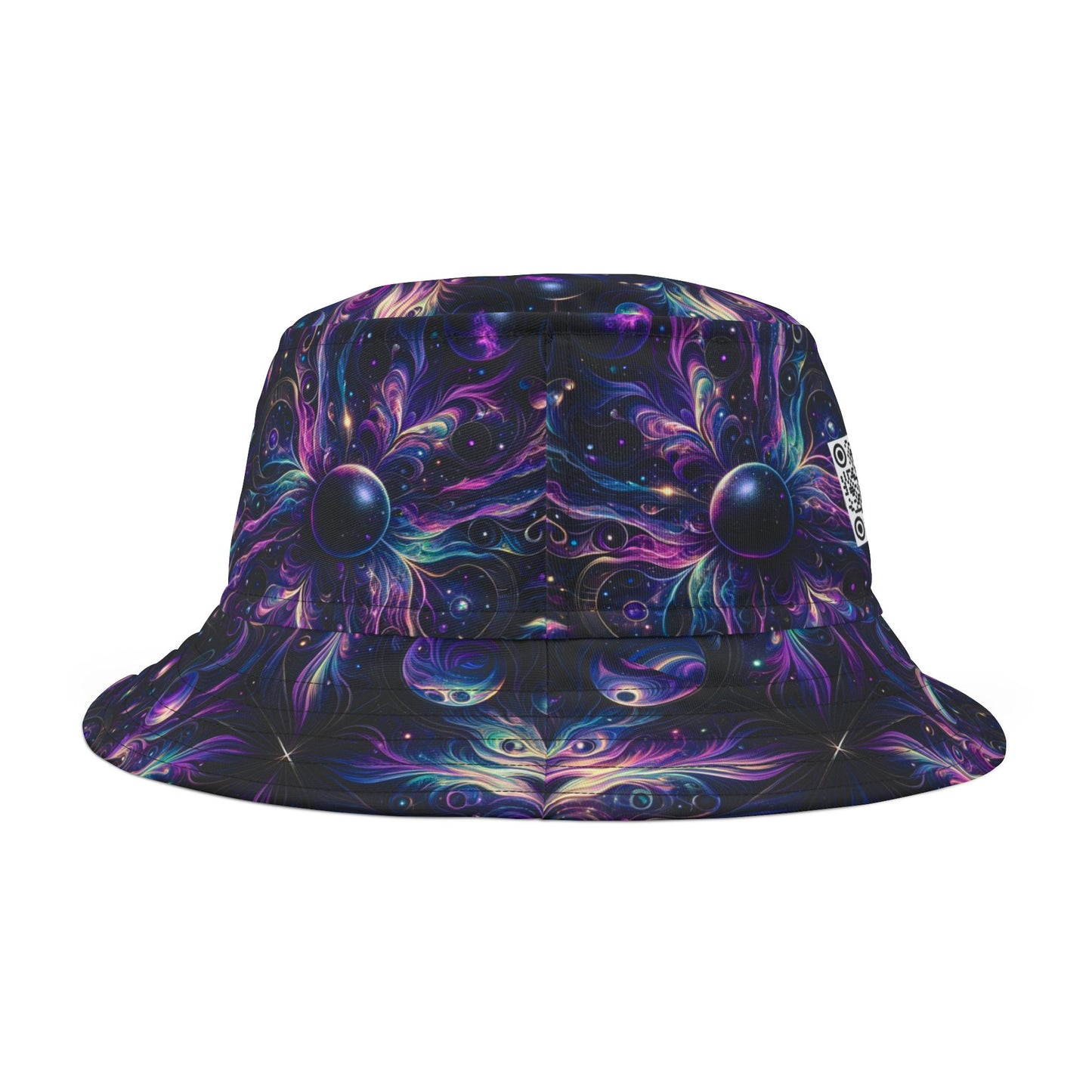 Galactic Hues Tech-Forward Cosmic Fusion Bucket Hat - 8404 Design-41