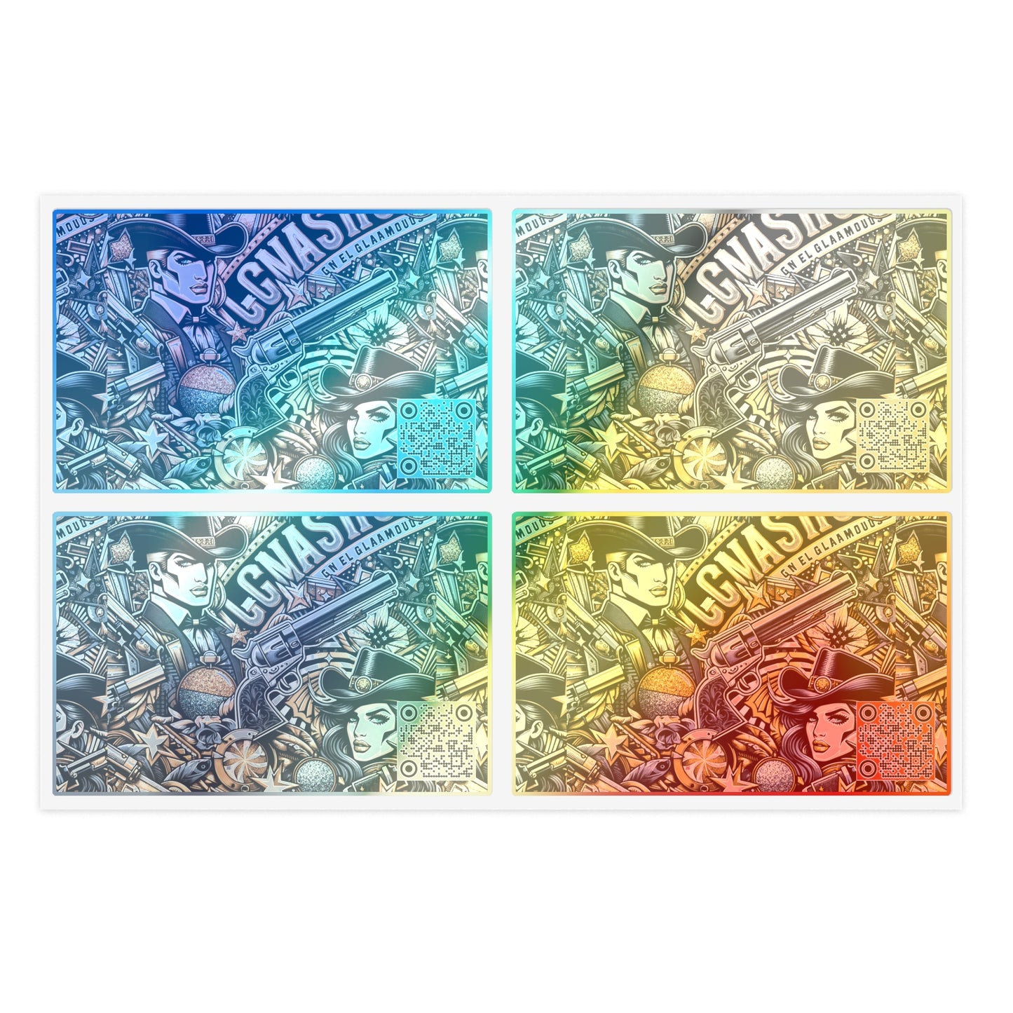 Cowboy Chic Revival Bold Western Glam Sticker Sheets - 8404 Design-46