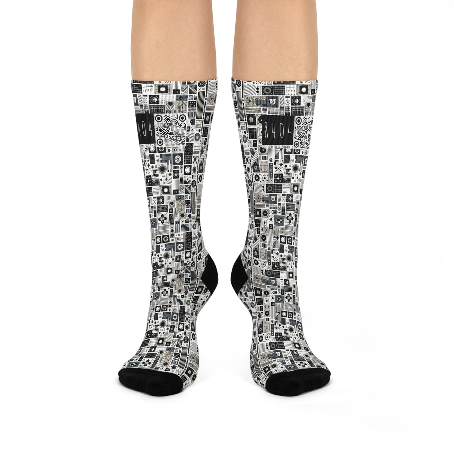 Digital Minimalism Minimalist Tech Cushioned Crew Socks - 8404 Design-45
