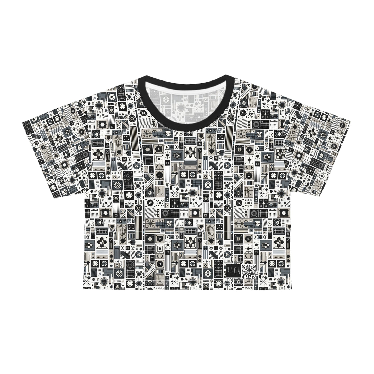 Digital Minimalism Minimalist Tech Crop Tee - 8404 Design-45