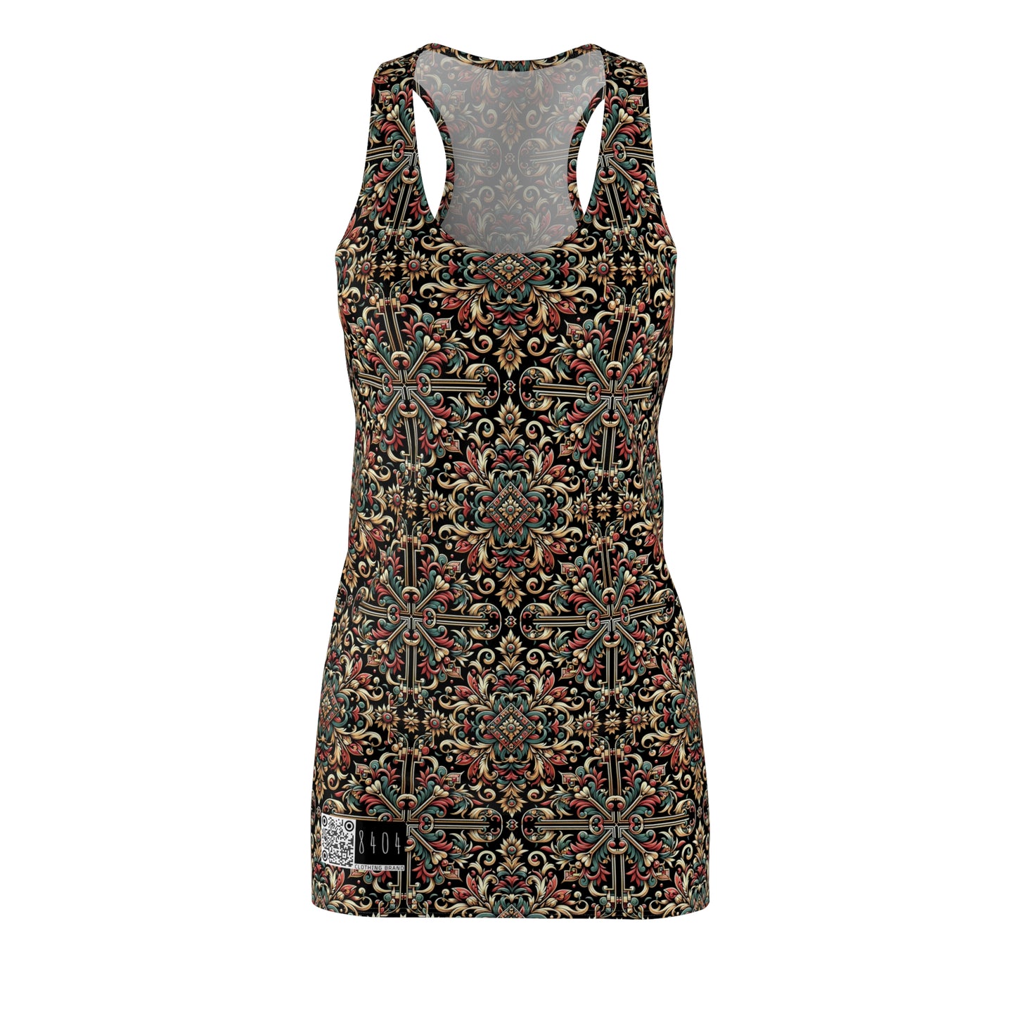 Streetwear Renaissance Artistic Clash of Old and New Women's Cut & Sew Racerback Dress - 8404 Design-46