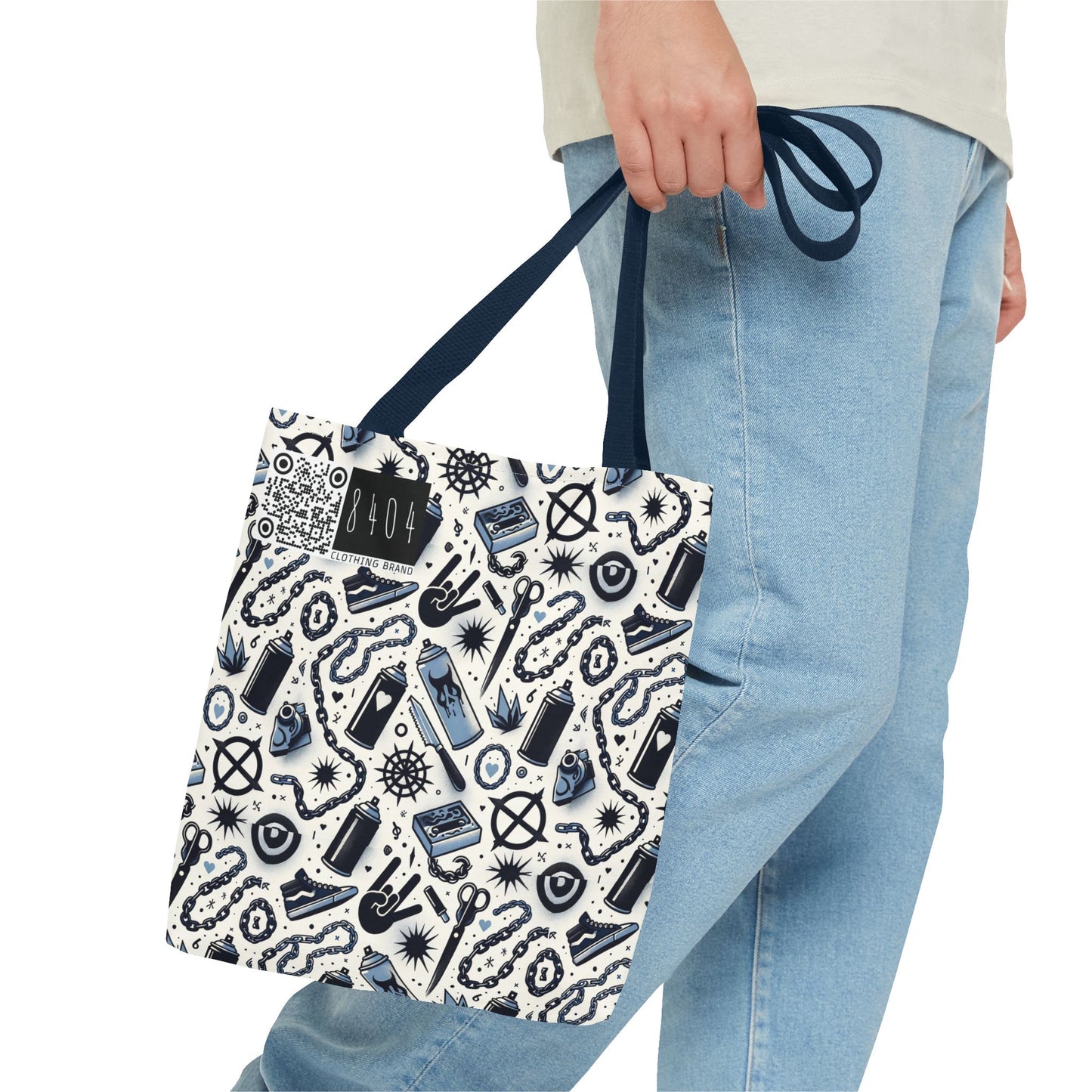 Cultural Rebellion Graphics Edgy and Rebellious With a Hint of Nostalgia Tote Bag - 8404 Design-57