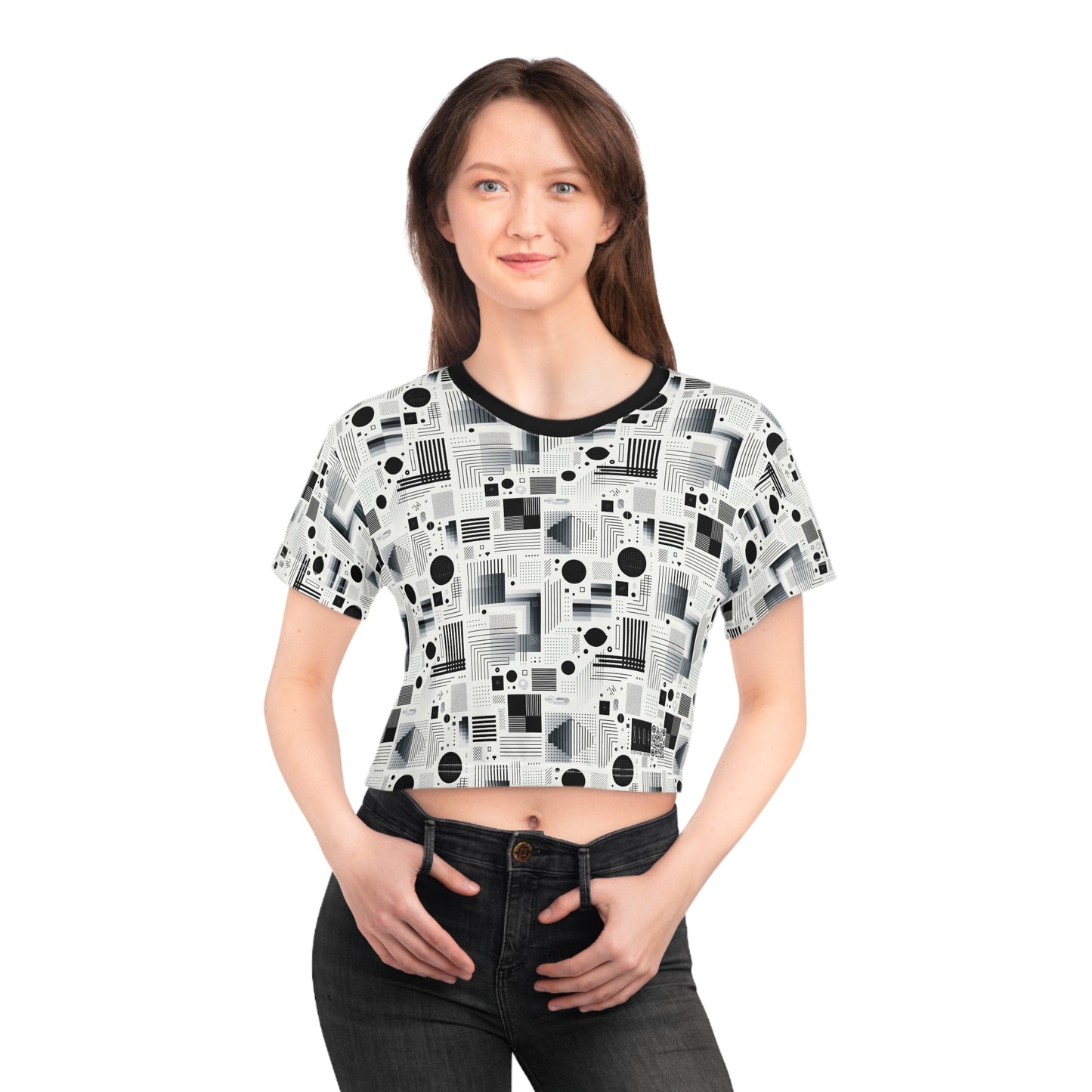 Digital Minimalism Minimalist Tech Crop Tee - 8404 Design-60