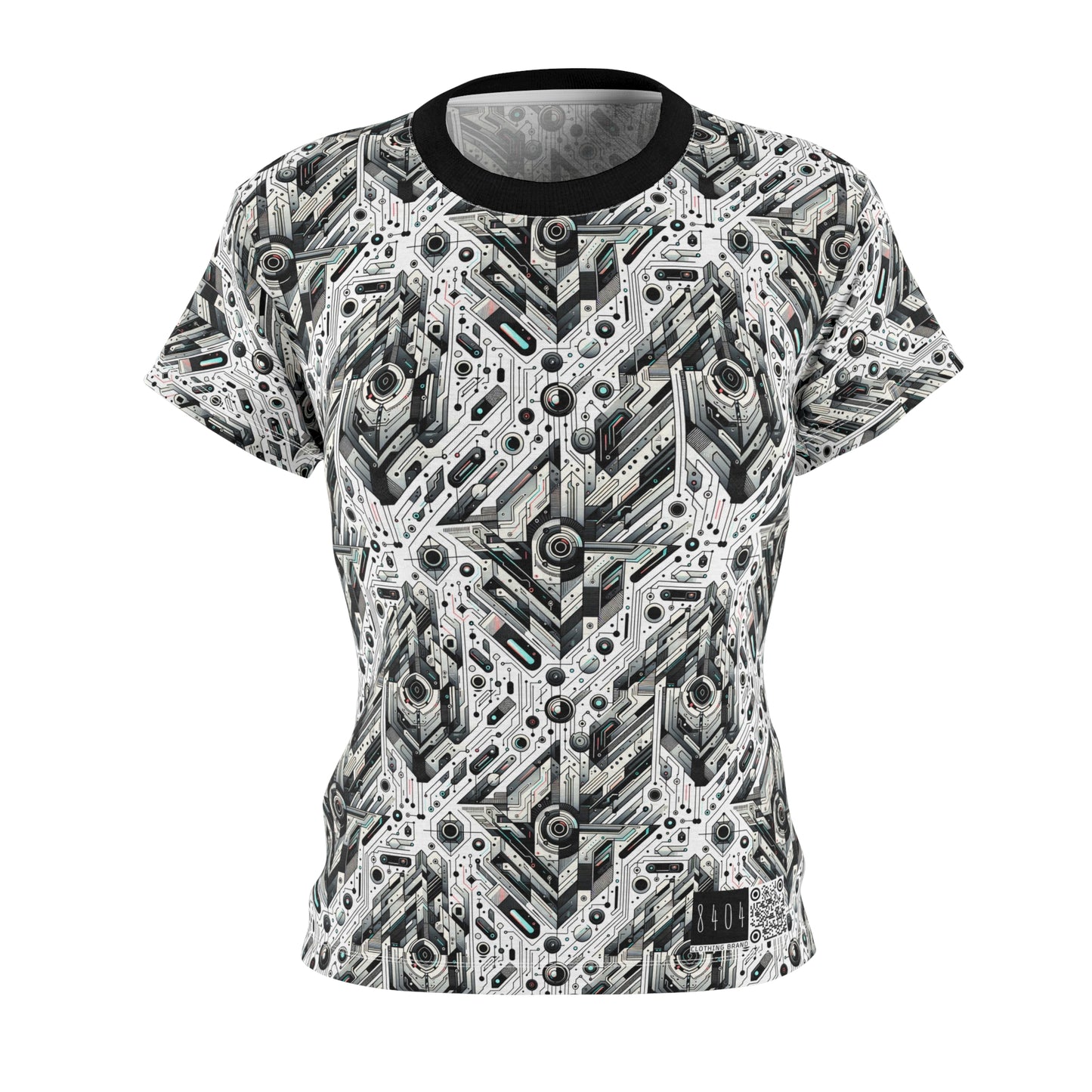 Tech-Infused Streetwear Tech-Forward Minimalism Women's Cut & Sew Tee - 8404 Design-51