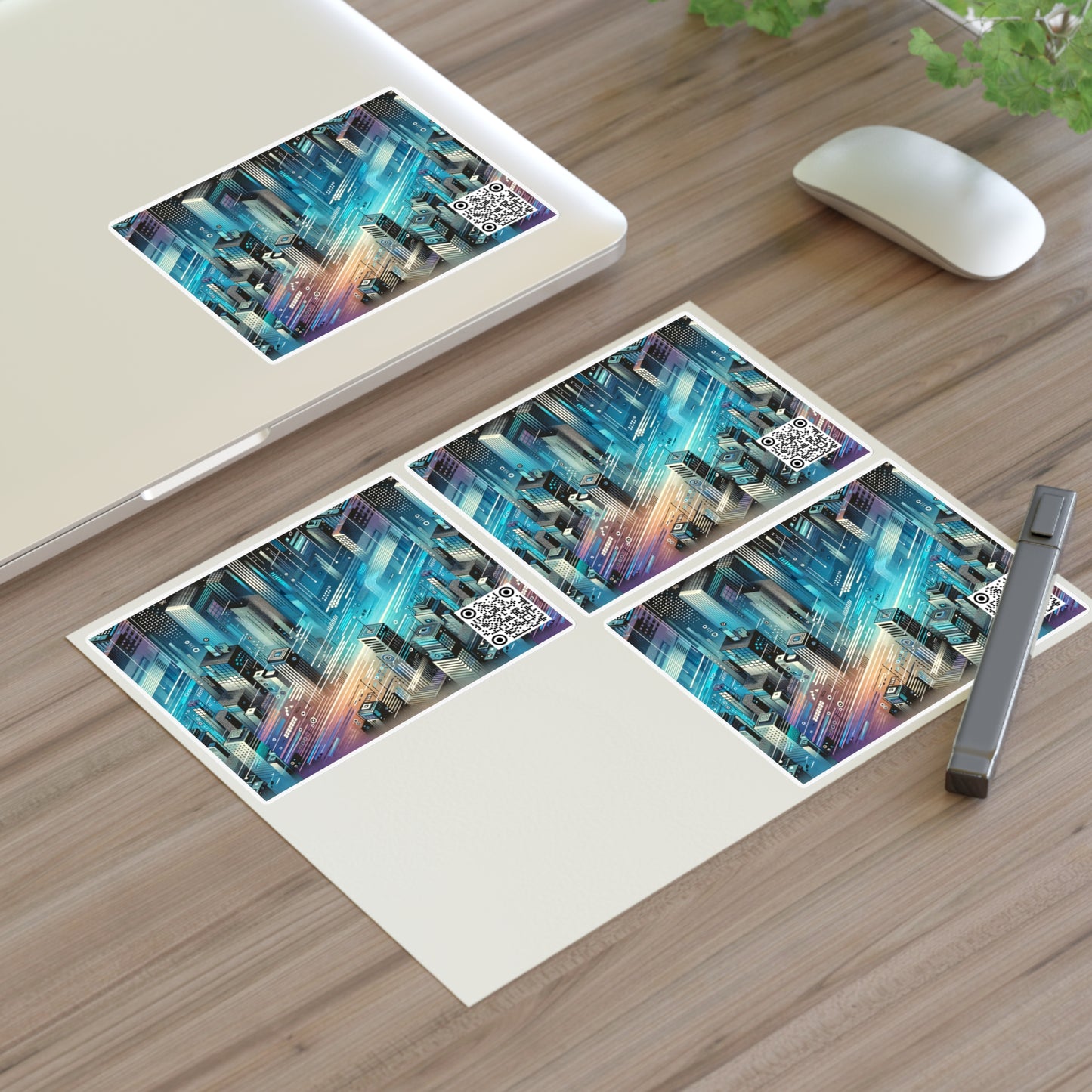Digital Motion Futuristic Tech Sticker Sheets - 8404 Design-58