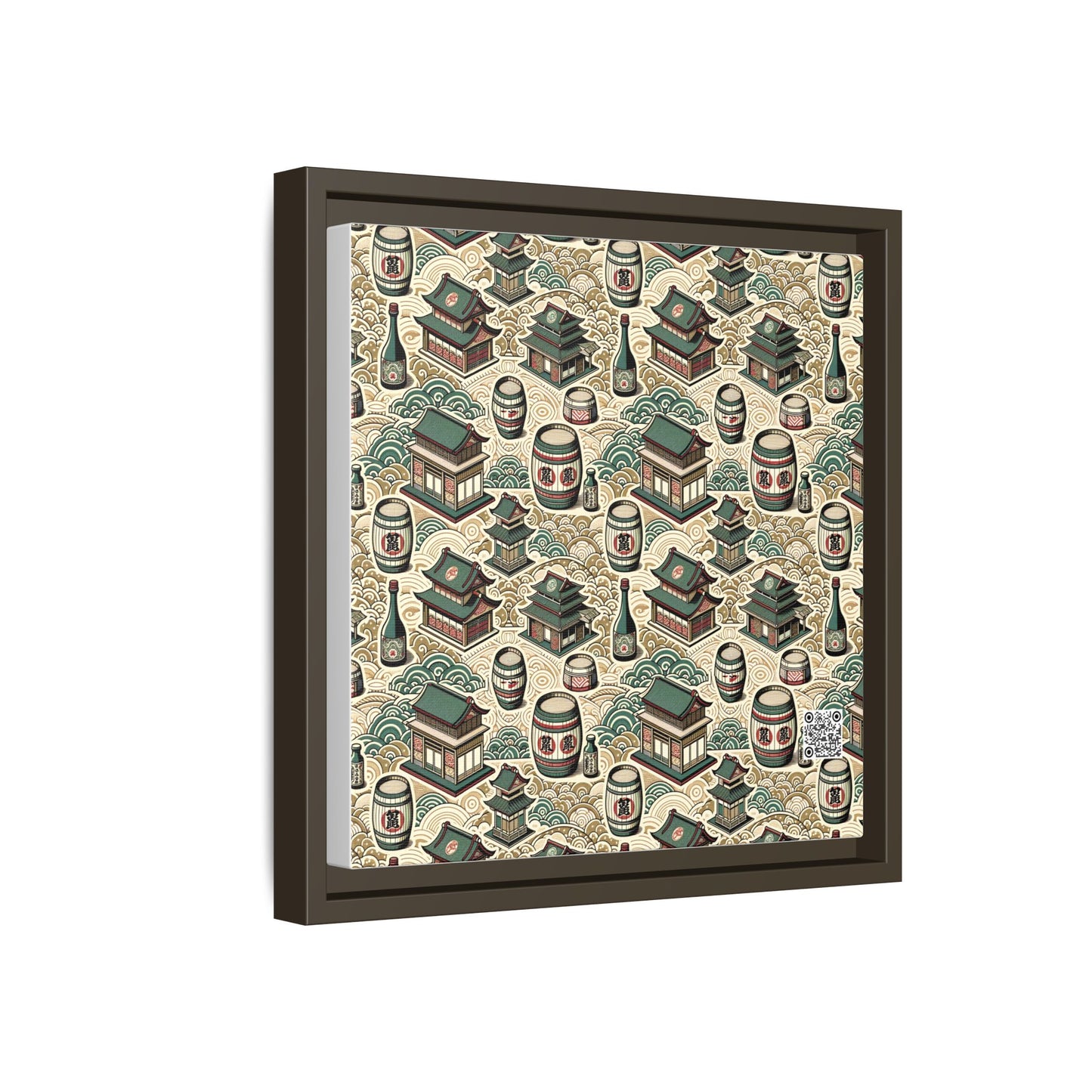Cultural Artisanal Fusion Contemporary Cultural Elegance Matte Canvas, Framed (multi-Color) - 8404 Design-68 B