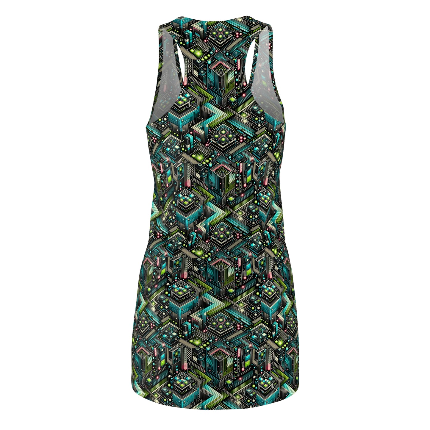 Women's Cut & Sew Racerback Dress Future Tech - 8404 Design-01