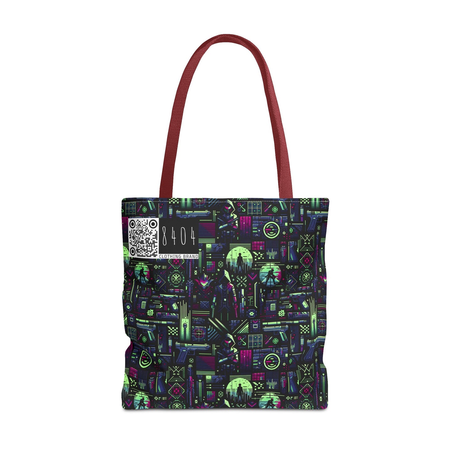 Tech Noir Futuristic Cyberpunk Tote Bag - 8404 Design-63