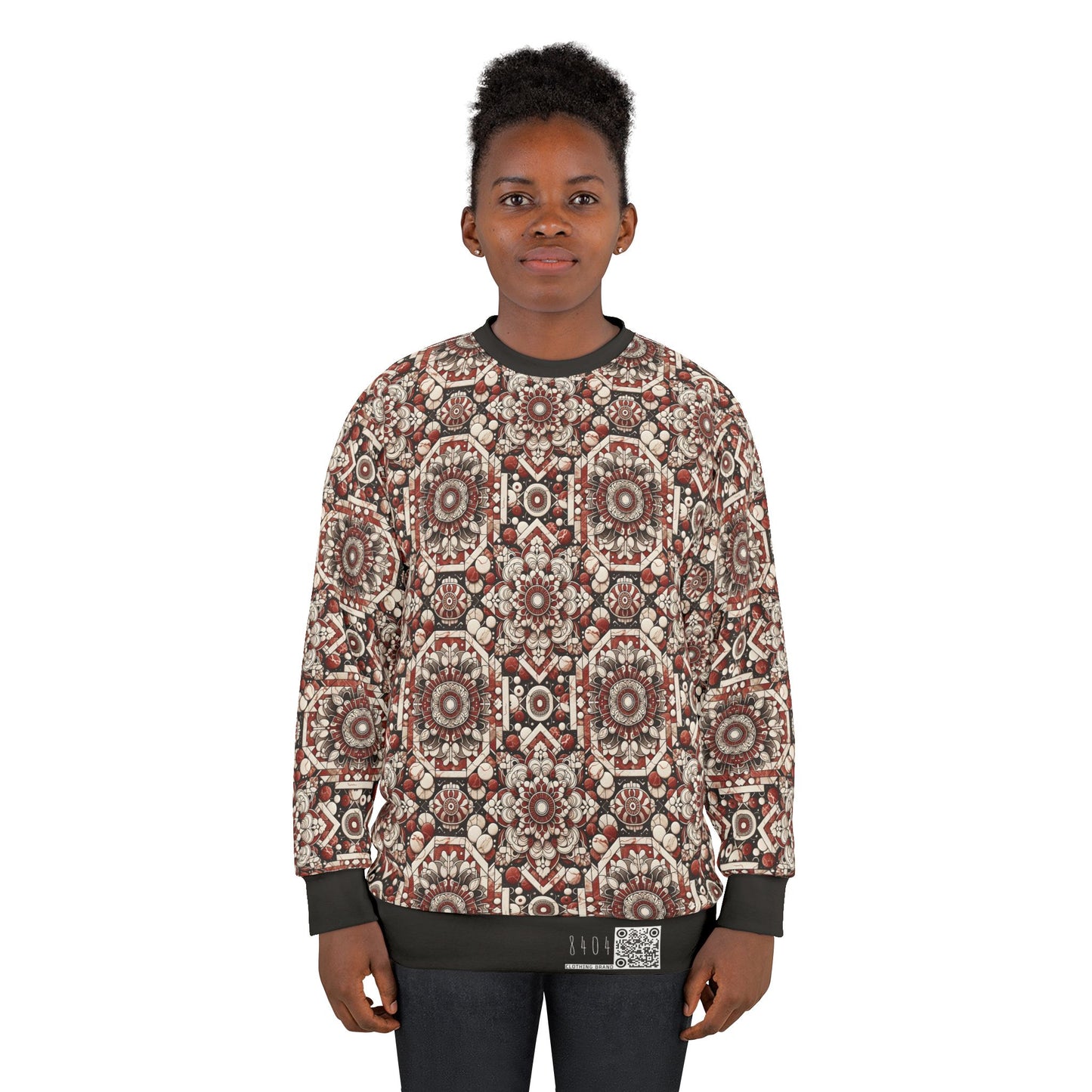 Neo Jomon Sculptural Aesthetics Artisanal Streetwear Sweatshirt - 8404 Design-55
