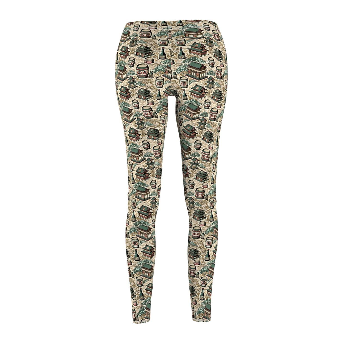 Cultural Artisanal Fusion Contemporary Cultural Elegance Women's Cut & Sew Casual Leggings - 8404 Design-68