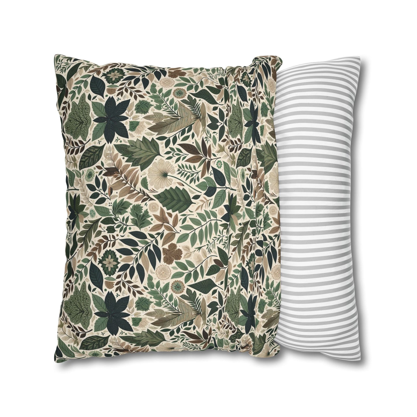Streetwear Sustainability Environmentally Conscious Streetwear with a Natural Aesthetic Spun Polyester Square Pillowcase - 8404 Design-57